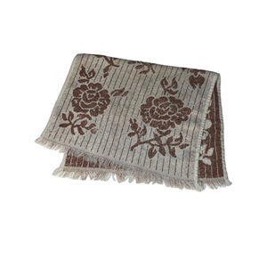 Unbranded vintage Brown and Beige Floral Hand Towel One Size